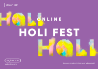 Holi Fest Postcard