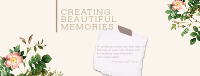 Creating Beautiful Memories Facebook Cover Image Preview