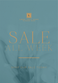 Minimalist Luxurious Sale Poster