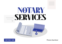 Notary Paper Postcard