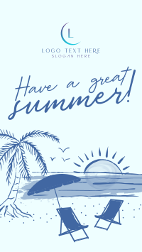 Brush Summer Greeting Instagram Reel