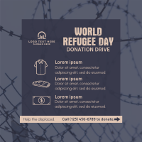 World Refugee Day Donation Drive Linkedin Post