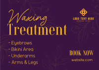 Waxing Treatment Postcard example 2