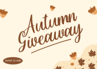 Autumn Season Giveaway Postcard