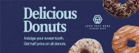 Minimalist Donut Deals Facebook Cover Design