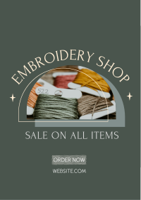 Embroidery Materials Flyer