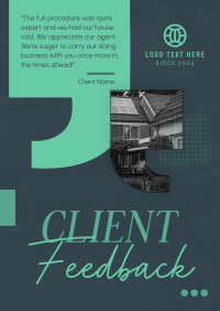 Elegant Real Estate Feedback Poster