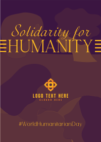 Simple Humanitarian Day Poster