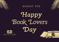 Happy Book Lovers Day Postcard