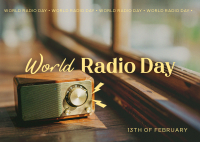 World Radio Day Postcard example 1