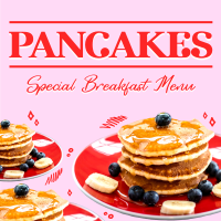 Pancakes For Breakfast Instagram Post