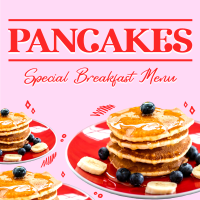 Pancakes For Breakfast Instagram Post Image Preview