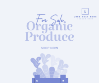 Organic Produce For Sale Facebook Post Design