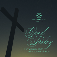 Good Friday Crucifix Greeting Instagram Post