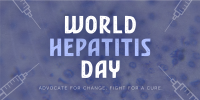 Minimalist Hepatitis Day Awareness Twitter Post