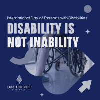 Disabled People Instagram Post example 2