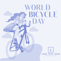 Lets Ride this World Bicycle Day Instagram Post