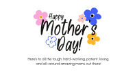 Mother's Day Colorful Flowers Zoom Background Image Preview