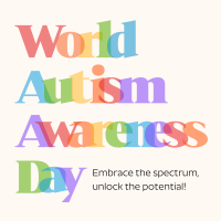 Autism Awareness Instagram Post