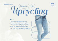 Fashion Upcycling Drive Postcard