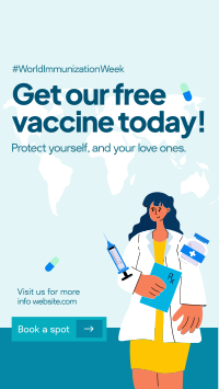 Free Vaccine Shots Instagram Story