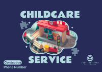 Childcare Daycare Service Postcard