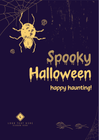 Halloween Spider Greeting Flyer