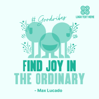 Finding Joy Quote Instagram Post Design