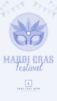 Mardi Gras Festival Instagram Story