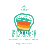 Say Pride Celebration Instagram Post Design