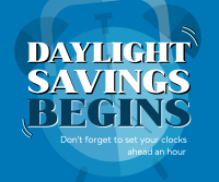 Playful Daylight Savings Facebook Post