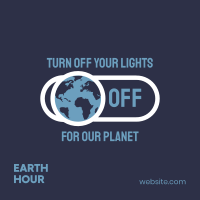 Earth Switch Off Instagram Post