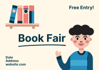 Kids Book Fair Postcard