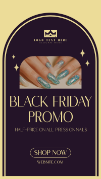 Black Friday Nail Sale TikTok Video Design