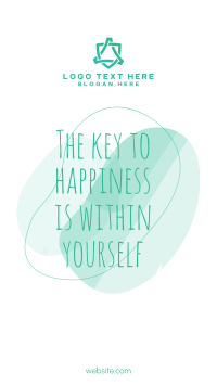 Key to Happiness Instagram Story