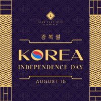 Independence Day of Korea Instagram Post Design