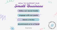 Support Small Business Facebook Ad