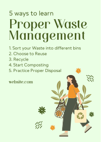 Proper Waste Management Flyer