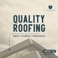 Quality Roofing Linkedin Post Design