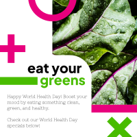 Eat Your Greens Linkedin Post Design