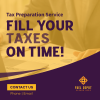 Fill Your Taxes Instagram Post Image Preview