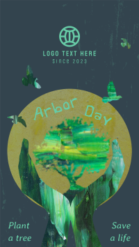 Creative Arbor Day Facebook Story Image Preview