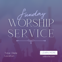 Sunday Worship Instagram Post example 3