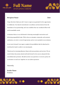 Dotted Generic Business Letterhead