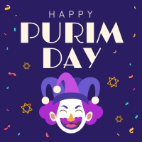 Purim Carnival Jester Linkedin Post