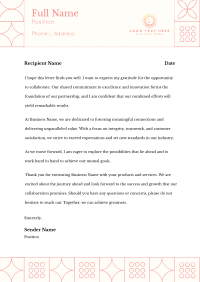 Minimalist Elegant Geometric Letterhead