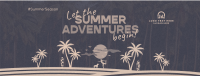 Retro Summer Silhouette Facebook Cover