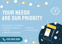 Your Needs Are Our Priority Postcard