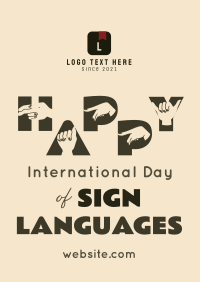 Happy Sign Poster