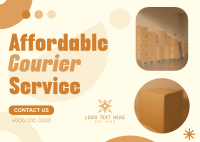 Affordable Courier Service Postcard